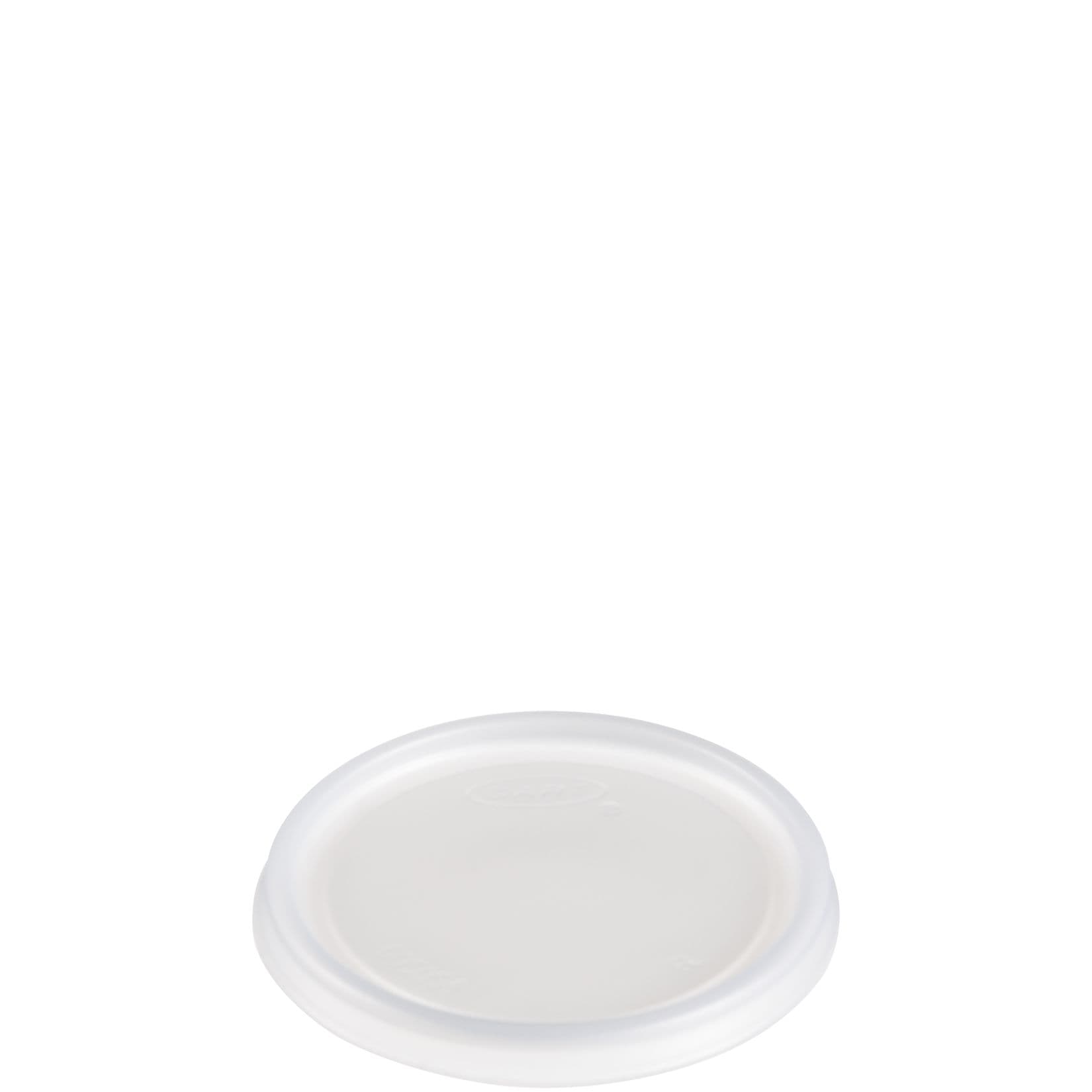 Dart® Lid Flat 3.1X0.3 IN HIPS Translucent For 6 OZ Take-Out Container Base No Hole 100 Count/Pack 10 Packs/Case
