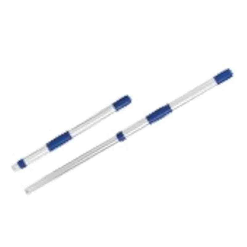 Handle 38 IN Gray Blue Anodized Aluminum Telescoping Rubber Grip 1/Each