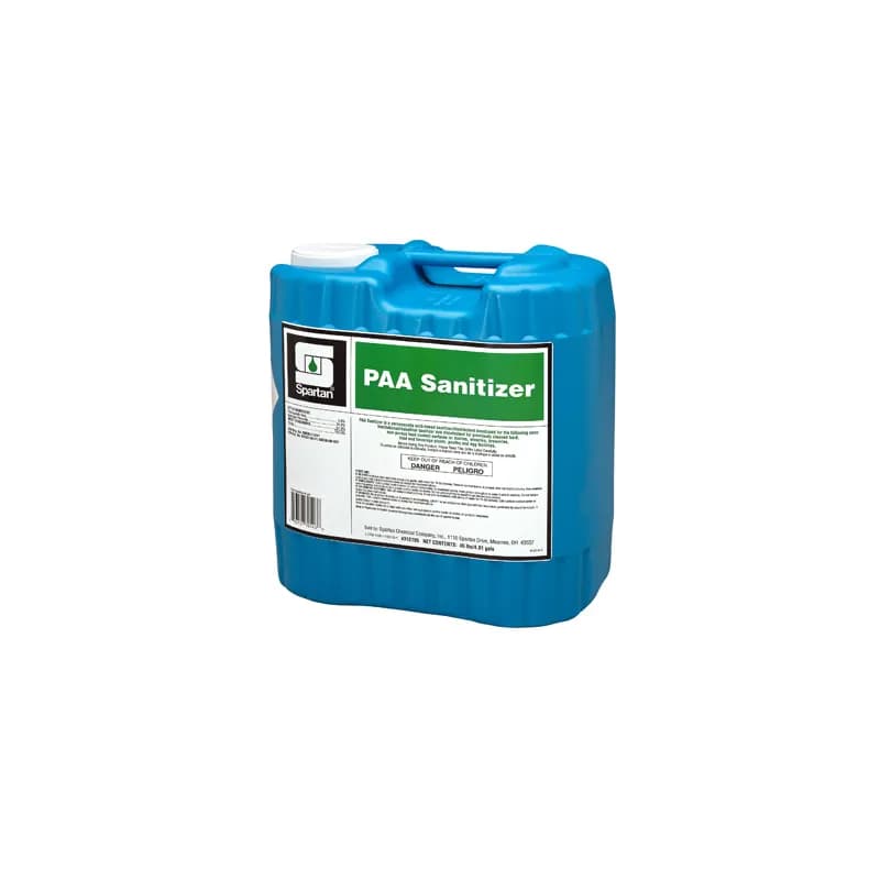 PAA FP Vinegar Food Service Sanitizer Disinfectant 4.81 GAL Food Contact Acidic Liquid Peracetic Acid 1/Pail