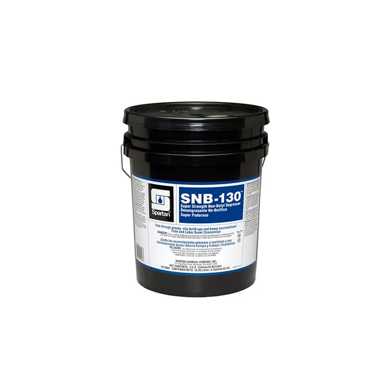 SNB-130® Unscented Degreaser 5 GAL Multi Surface Heavy Duty Alkaline Concentrate Non-Butyl Heavy Duty 1/Pail