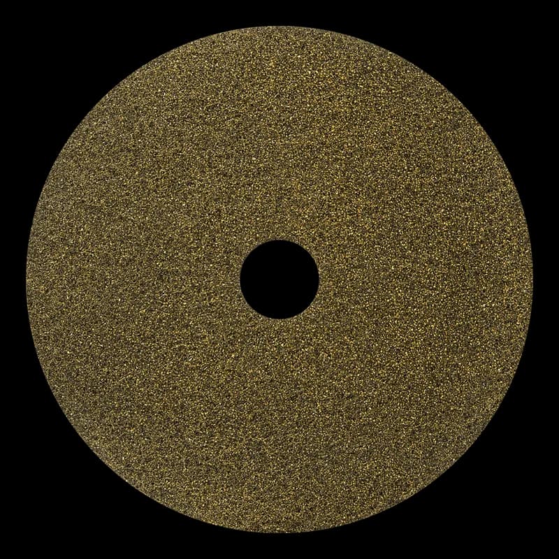 Black Diamond Polishing Pad 27 IN Yellow Polyester Fiber 1500 Grit 2/Case