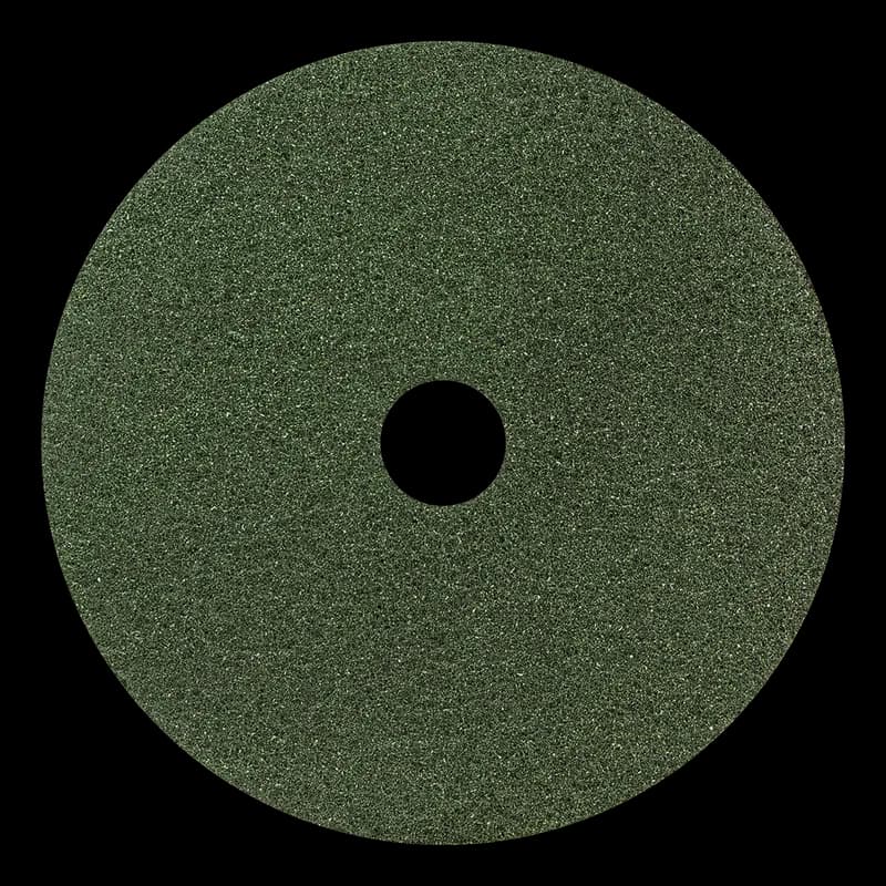 Black Diamond Polishing Pad 13 IN Green Polyester Fiber 3000 Grit 2/Case