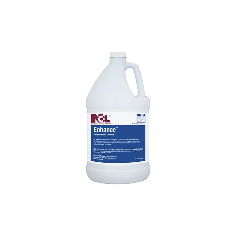 ENHANCE Lemon Floor Cleaner 6X6X12 IN 1 GAL Neutral Concentrate 4/Case