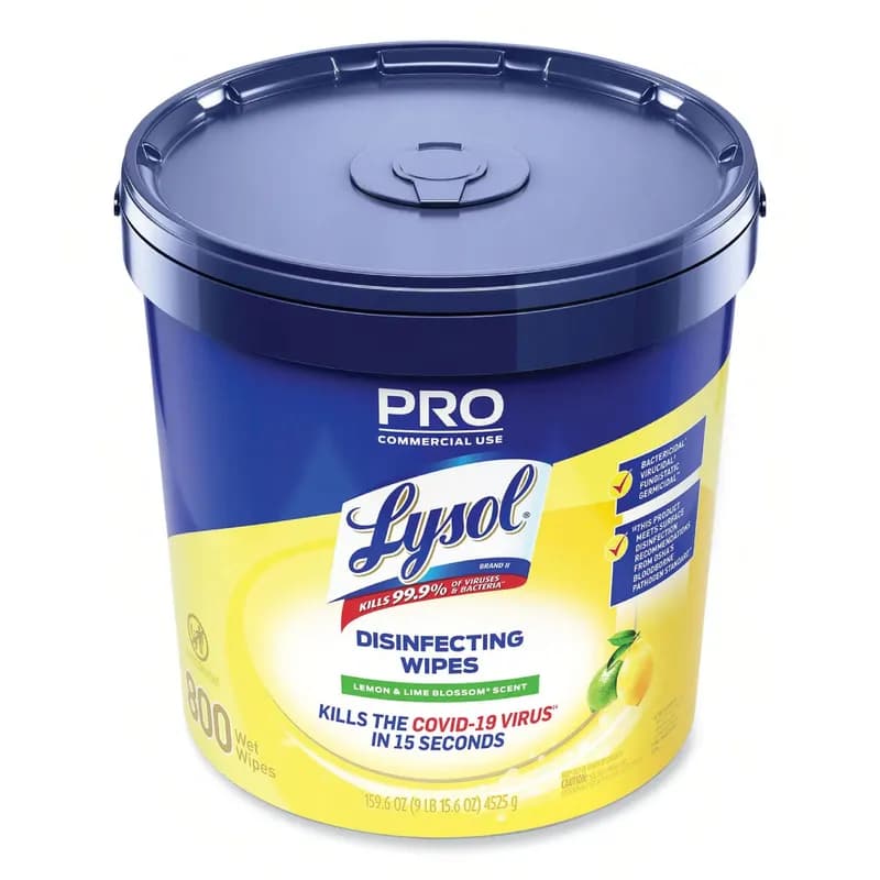 Lysol® Lemon & Lime Blossom Disinfectant Wipe 800 Count/Pack 2 Packs/Case