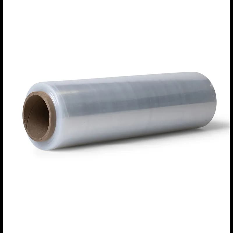 Steel Hand Stretch Film 16IN X1476FT Clear LLDPE 42GA 0.42MIL 10.668MIC 64 Cases/Pallet
