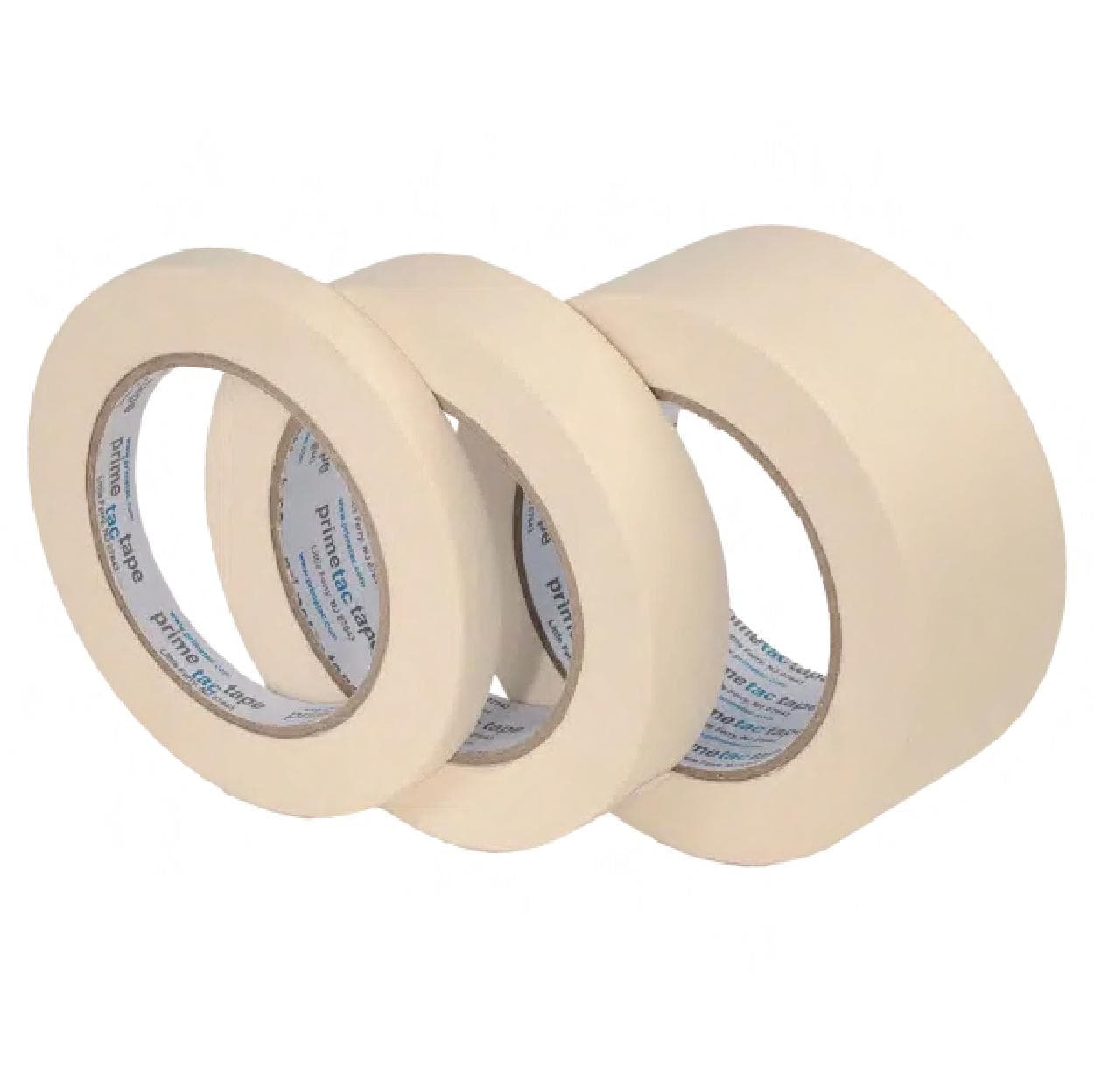 Primetac™ 802 Masking Tape 1IN X60YD Crepe Paper 4.9MIL 36/Case