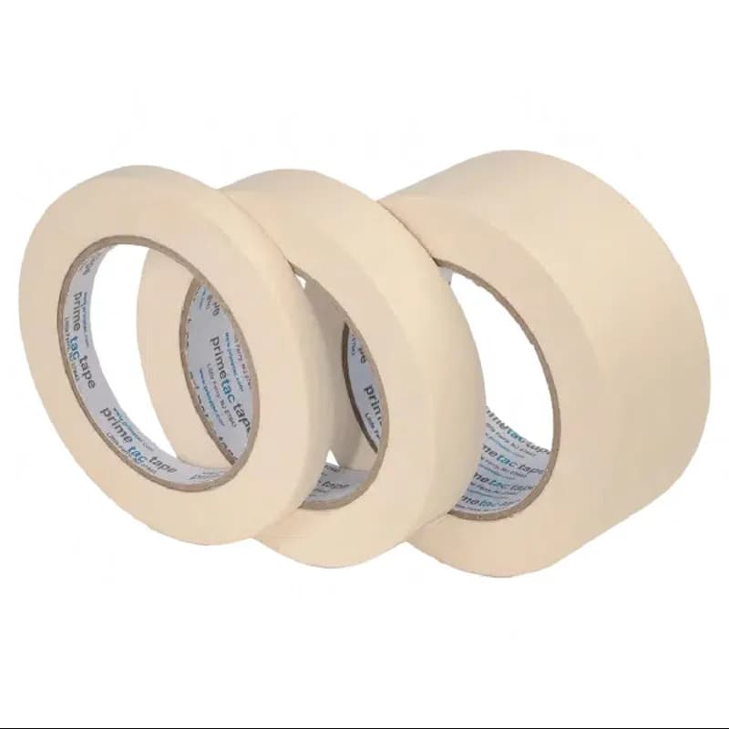 Primetac™ 802 Masking Tape 3IN X60YD Beige Crepe Paper 4.9MIL 12/Case