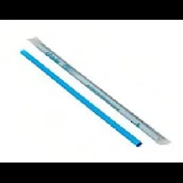 Boba Straw 9 IN Teal Wrapped 500 Count/Case 80 Count/Pallet