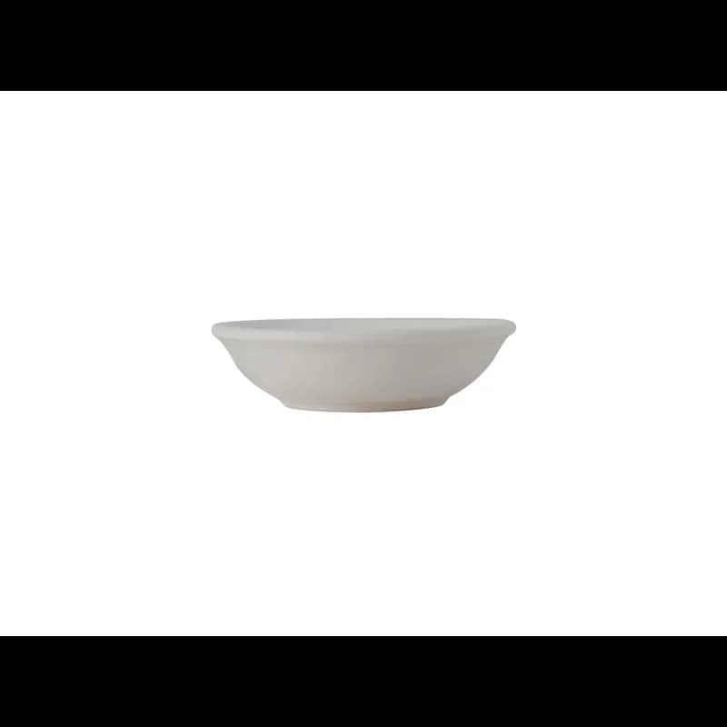 TuxTrendz Zion Fruit Dish 5.5 OZ China Matte White Round Fully Vitrified Embossed 12/Case