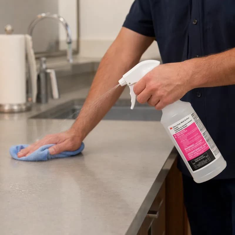 3M™ Twist 'n Fill™ 3M 2L HD Multi-Surface Cleaner Spray Bottle & Trigger Sprayer 32 FLOZ PE Clear 1/Each