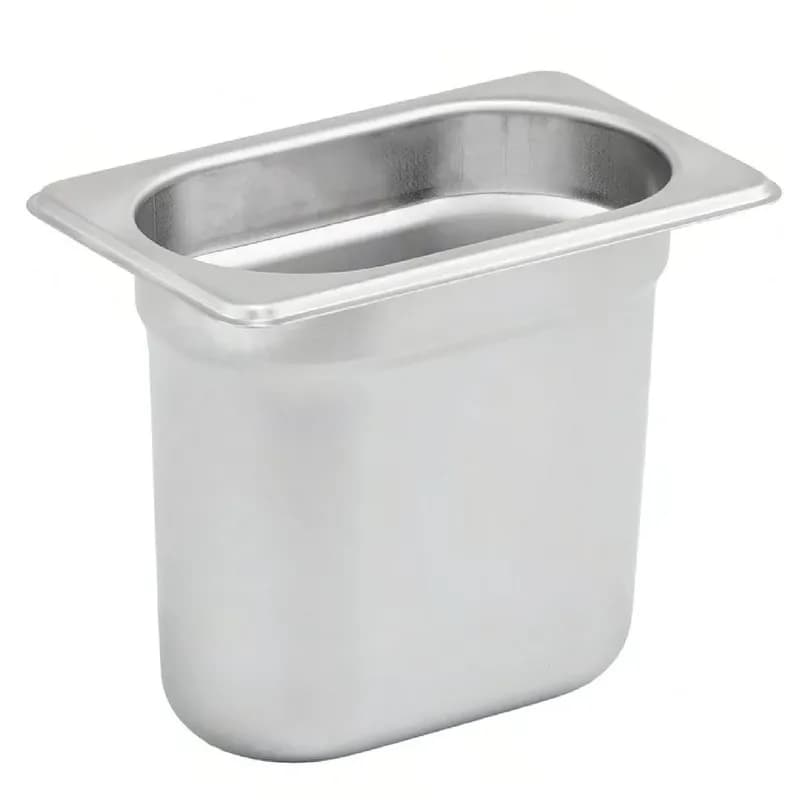 Cover For Steam Table Pan 1/9 Size 6 IN 18/8 Stainless Steel 1/Each