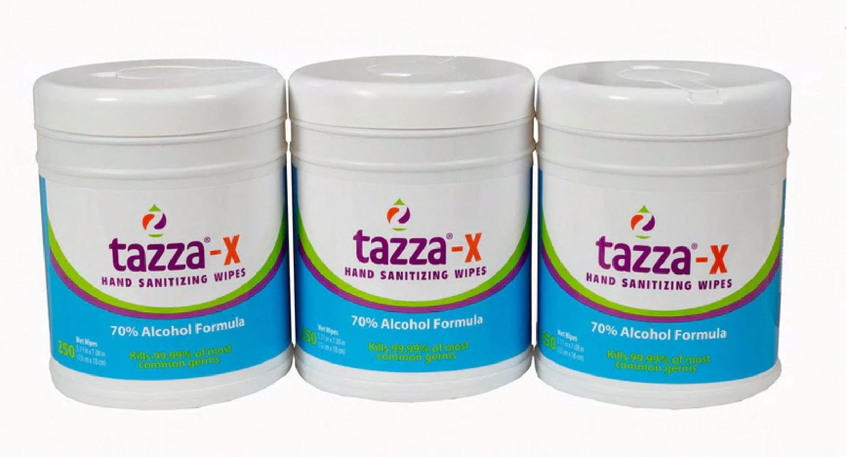 Tazza® Sanitizer 5X7 IN Cart Wipe 1200 Count/Pack 4 Packs/Case