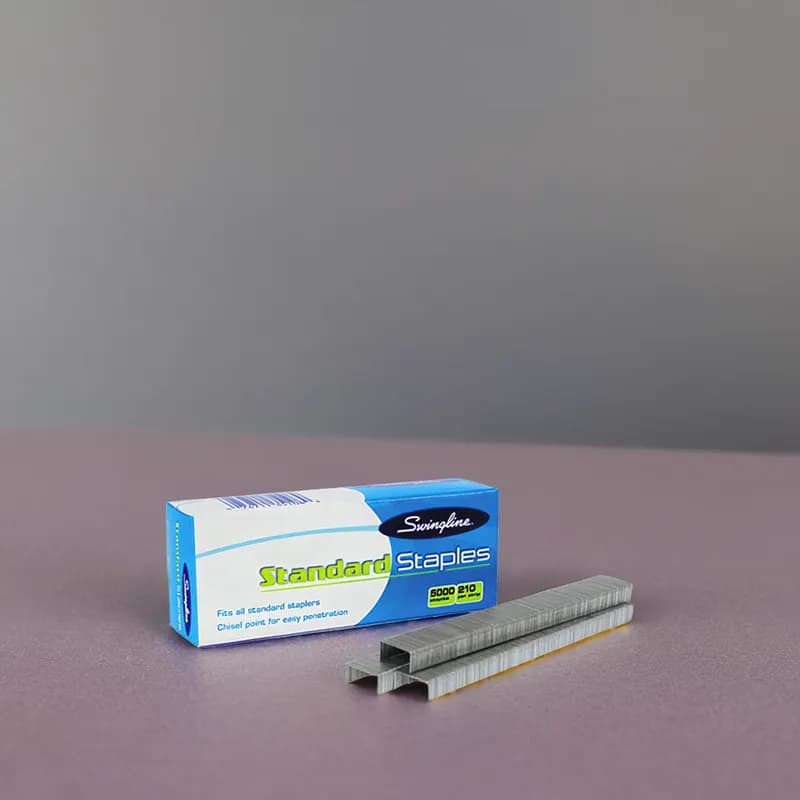 Swingline® Staples Steel Standard 0.5" Crown 0.25" Leg 5000/Box