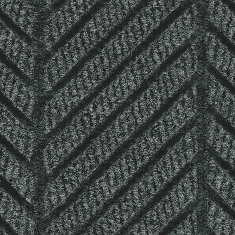 WaterHog® Max Roll Goods Wiper Floor Mat 52X100 IN Black Smoke PET With Beveled Edging 1/Each
