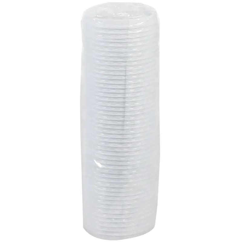 Lid 3.1X0.7 IN HIPS White Round For 32 OZ Soup Container 500/Case