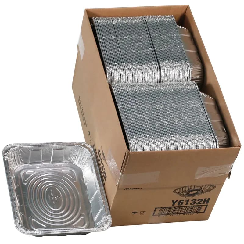 Steam Table Pan 1/2 Size 120 OZ 11.8X9.4X2.6 IN Aluminum Silver Deep 100/Case