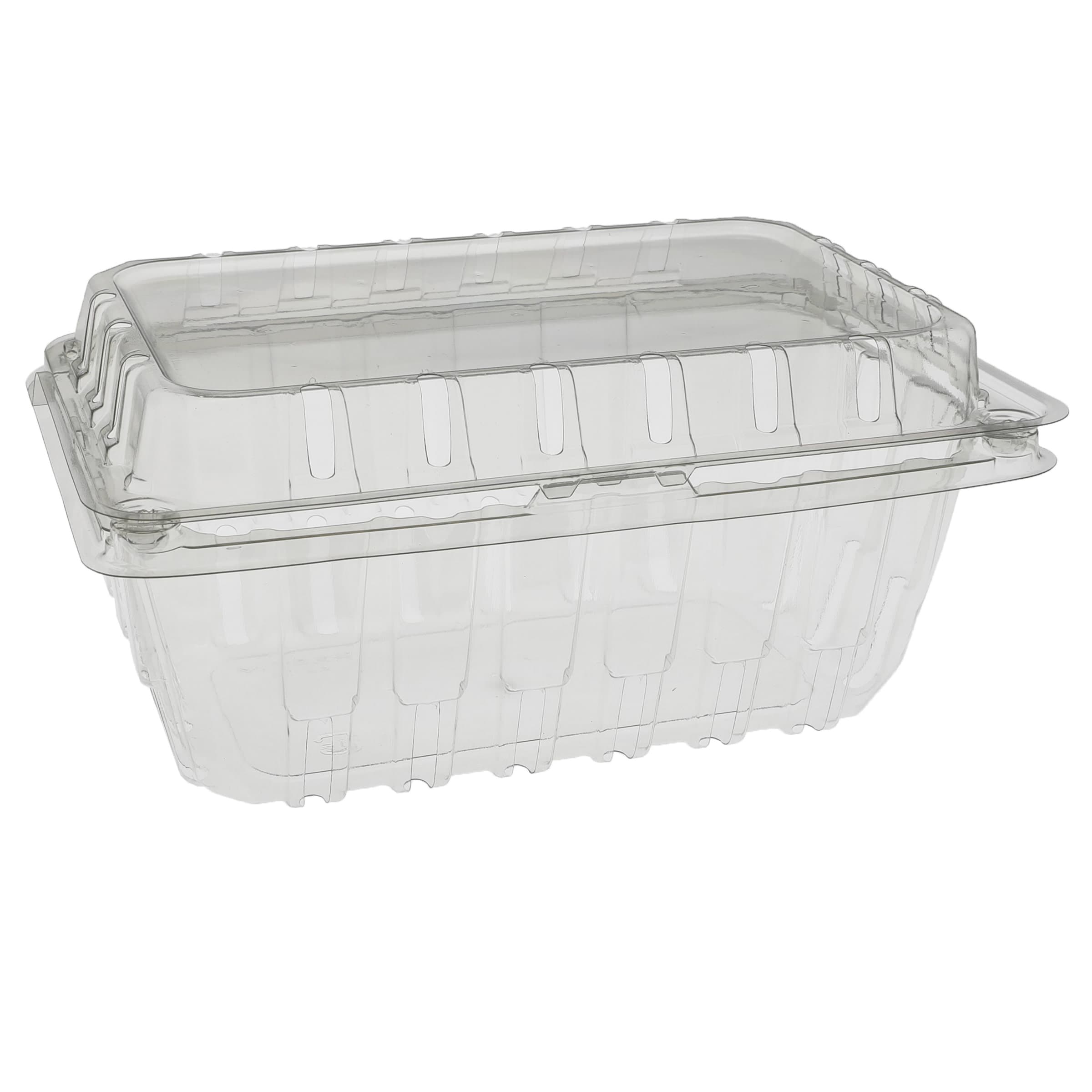 Strawberry Berry Basket Hinged 1 LB PET Clear 360/Case