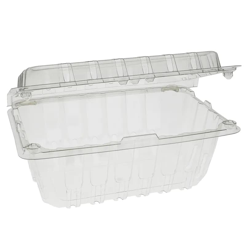 Strawberry Berry Basket Hinged 1 LB PET Clear 360/Case
