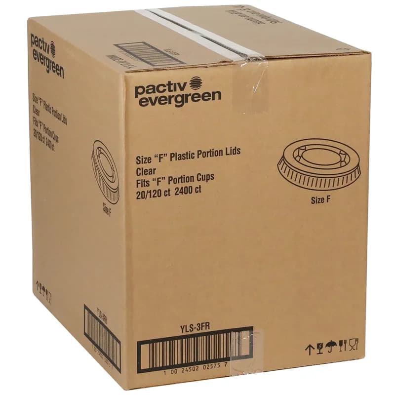 Lid Flat 3.04X0.23 IN PET Clear For 3-4 OZ Portion Cup 2400/Case