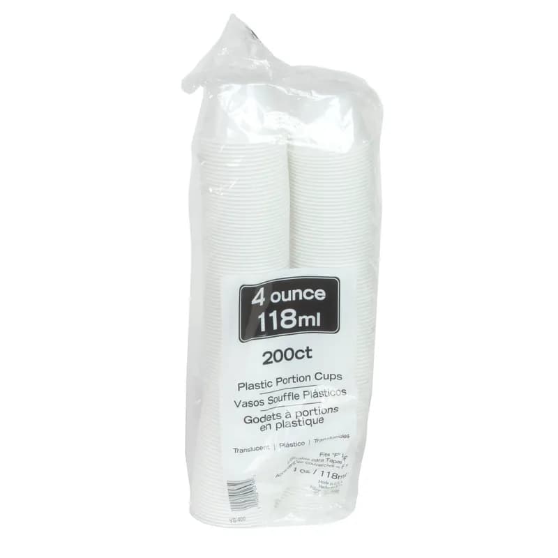 Souffle & Portion Cup 4 OZ HIPS Translucent 2400/Case