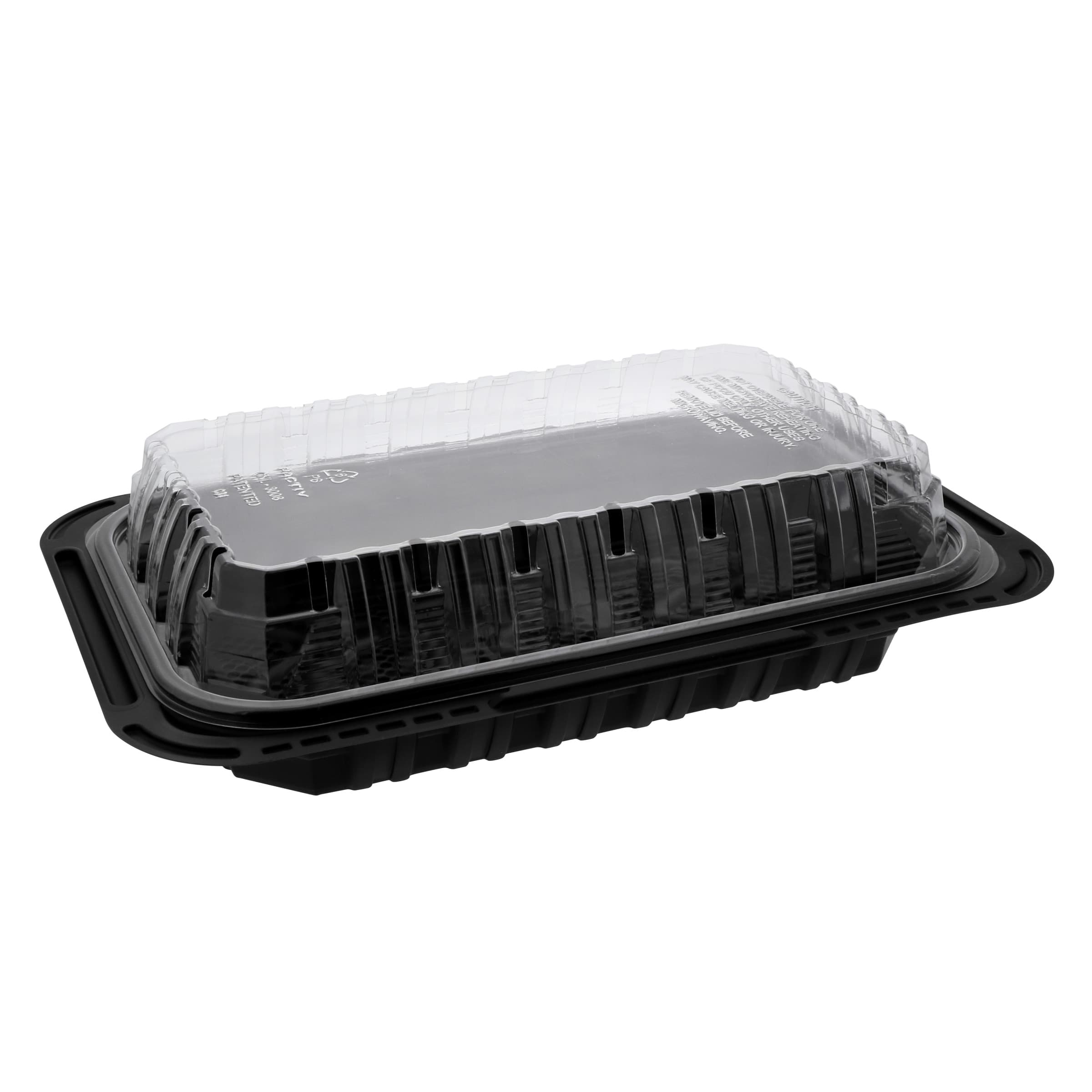 MealMaster® ClearView® Chicken Barn & Lunch Box 8 Piece 13.3X8.4X4 IN MFPP OPS Black Clear 105/Case