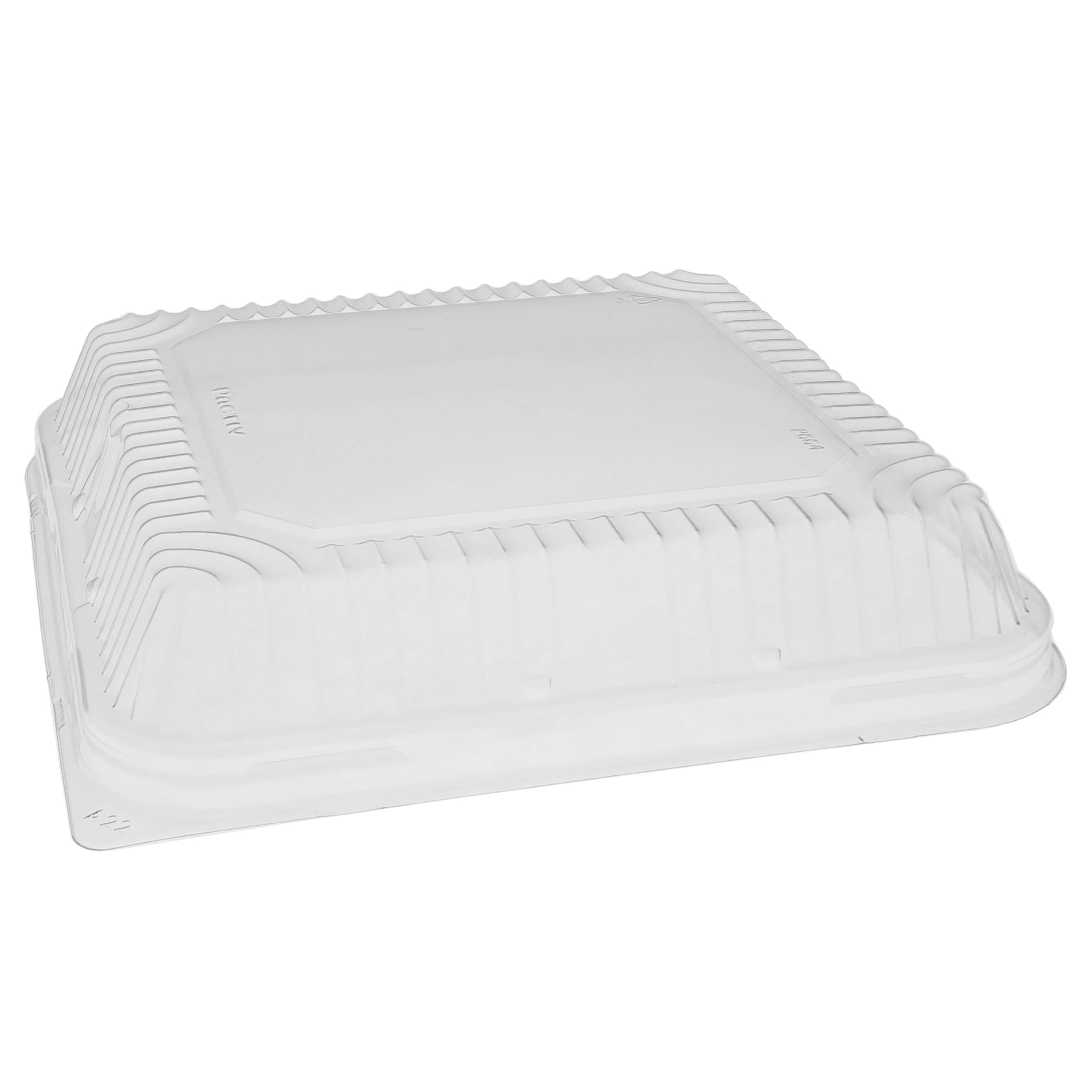 Lid Dome 8.25X8.25 IN OPS Clear Square For Aluminum Container 252/Case