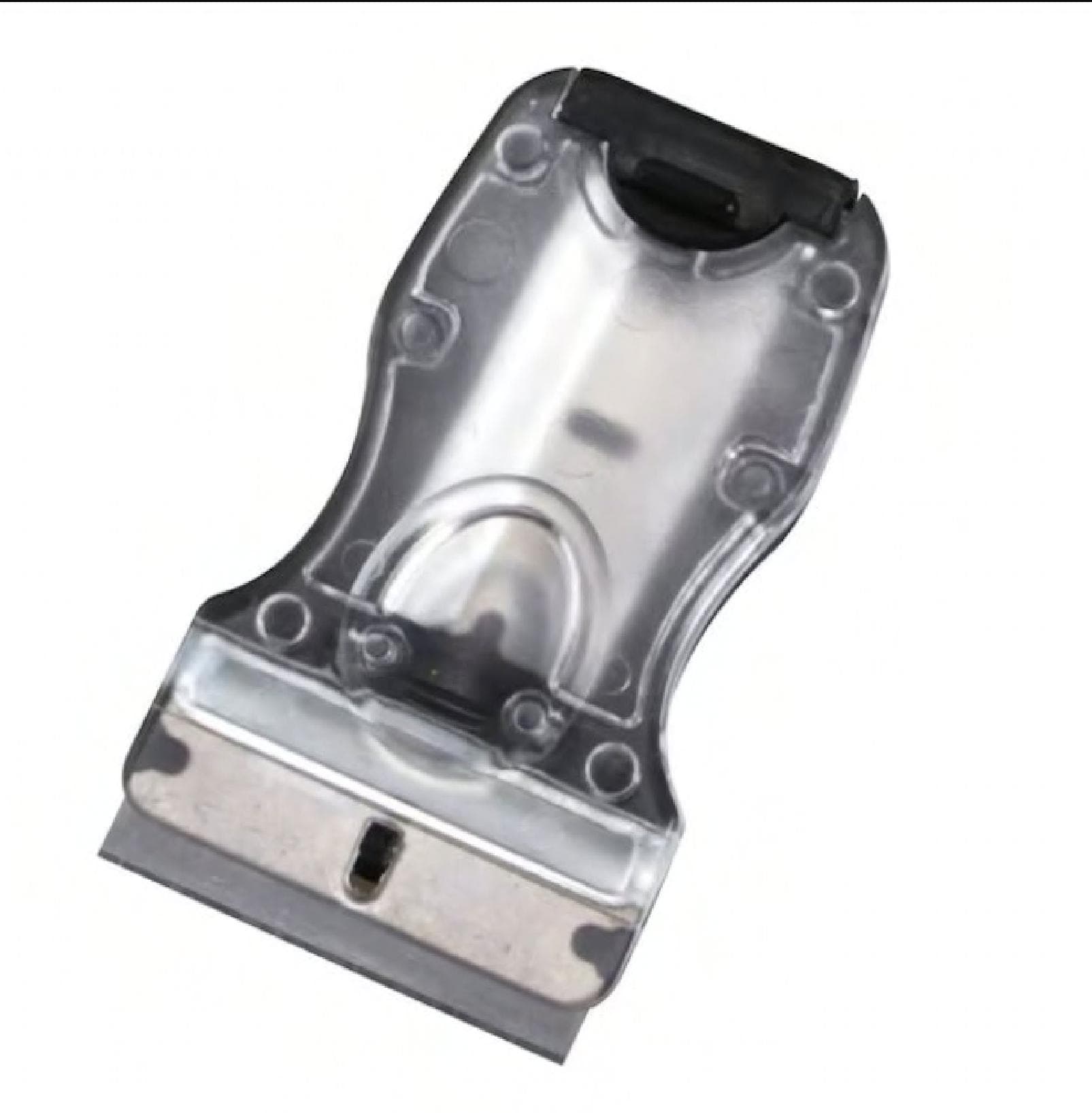 Glass Scraper Blade 9X5.25X3 IN Metal Gray Holder With 2 Blades 1/Each