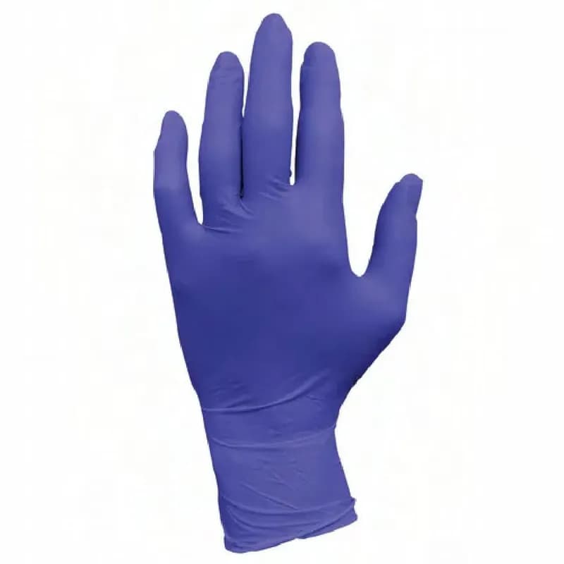 ProWorks® Exam Gloves Medium (MED) Violet Blue 3MIL Micro Texture Nitrile Powder-Free Beaded Cuff 200 Ct/Box 10 Box/Case