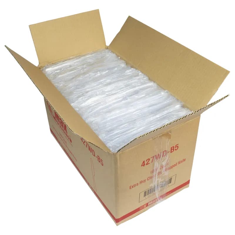 Knife Plastic Clear Extra Heavy Wrapped 1000/Case