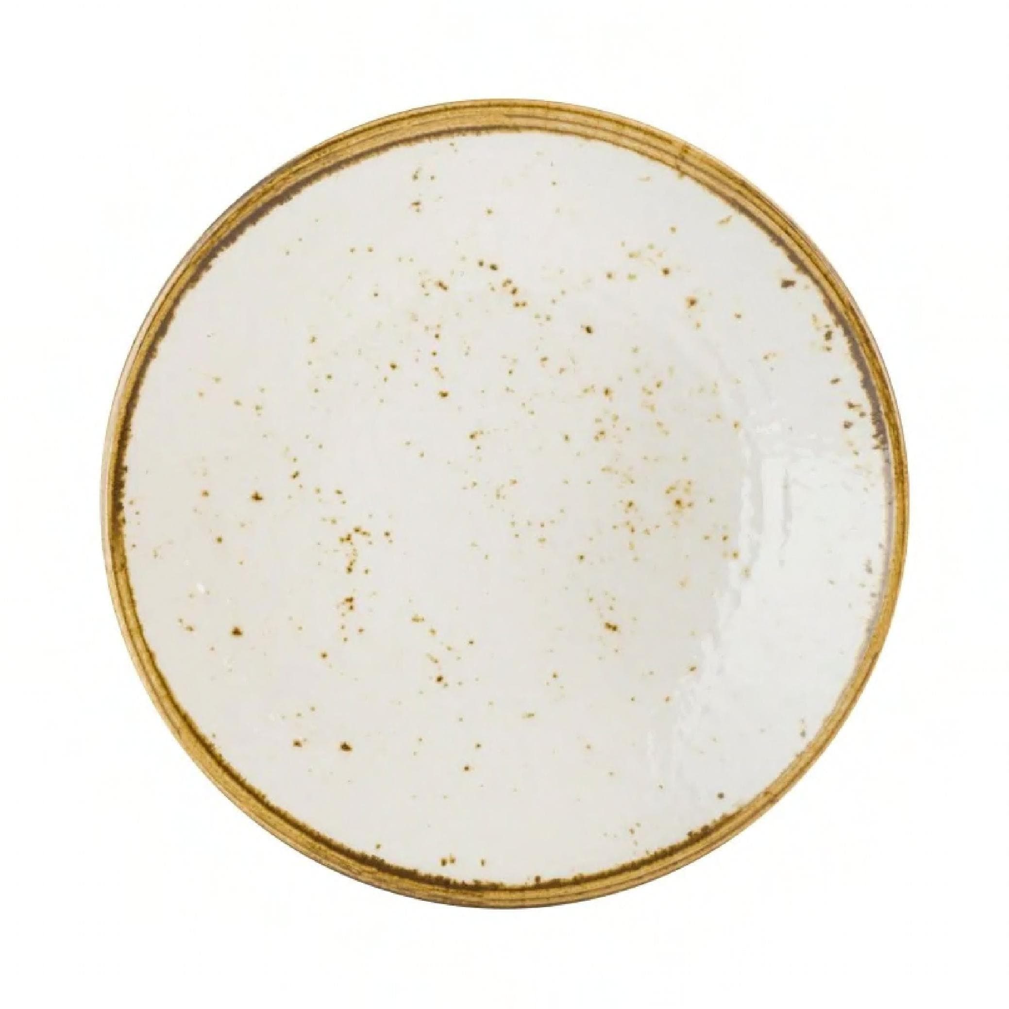 Creations Coupe Plate 8.5 IN Melamine Craft White 6/Case