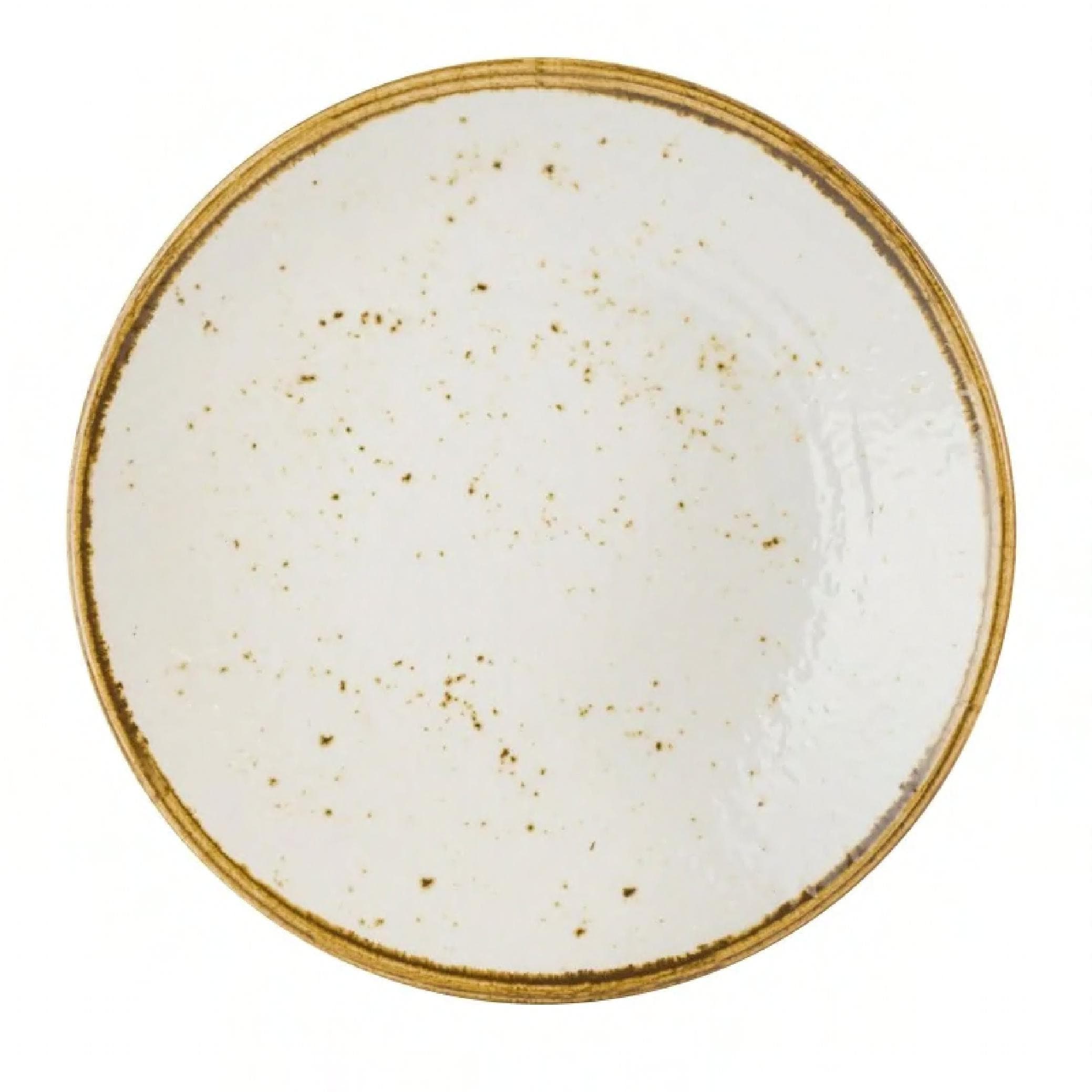 Creations Coupe Plate 10 IN Melamine Craft White 6/Case