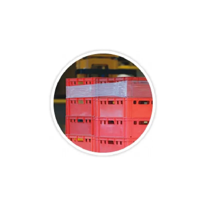 sanstrap® Pallet Bands 4IN X50FT PE Perforated 100 Count/Roll 4 Rolls/Case