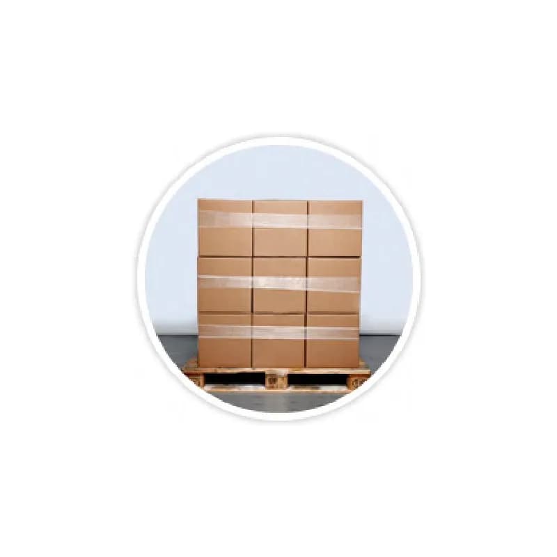 sanstrap® Pallet Bands 4IN X50FT PE Perforated 100 Count/Roll 4 Rolls/Case