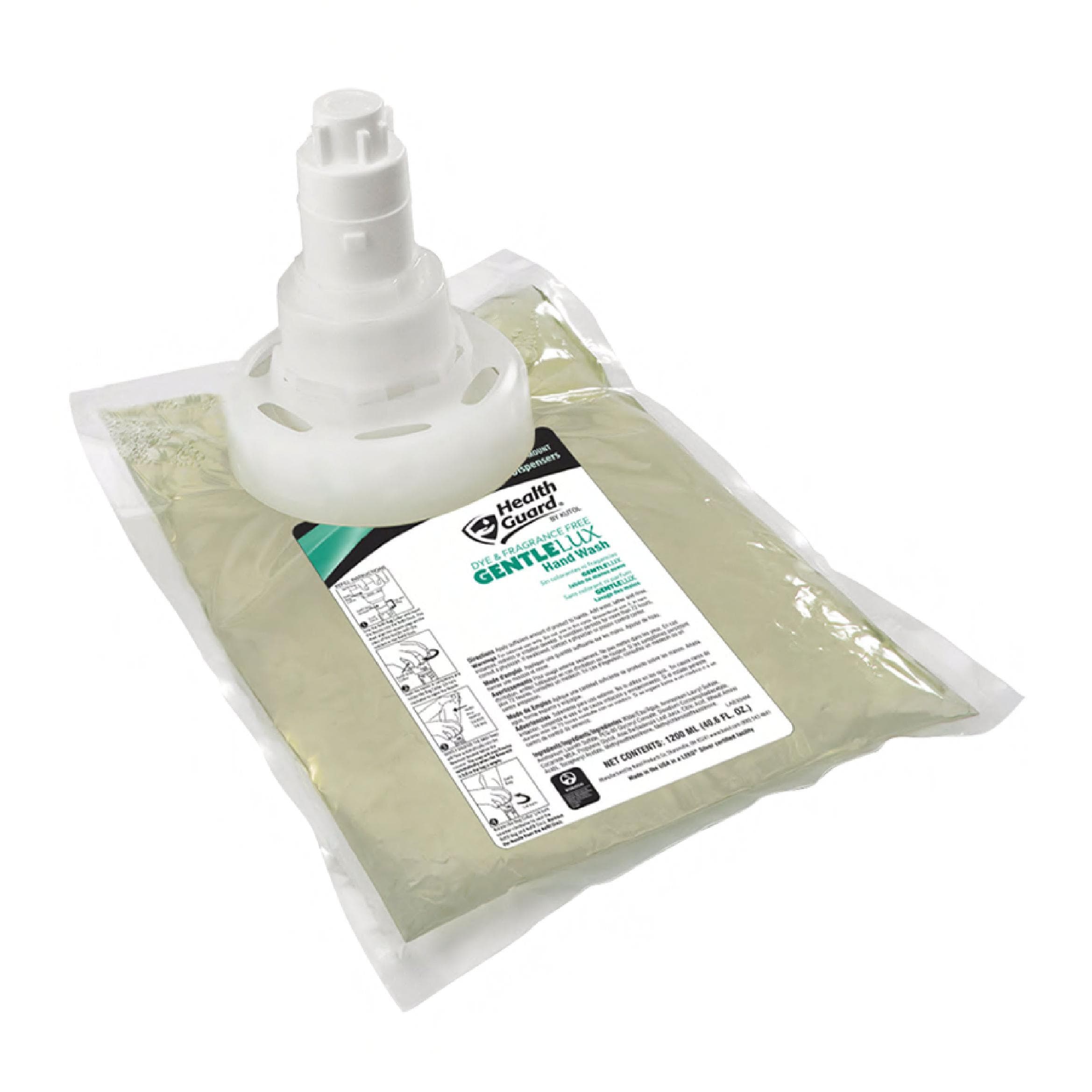 Health Guard® Handwash Foam 1200 mL Fragrance Free Dye Free For TOPFILL™ No Touch Counter Mount Dispensers Only 3/Case