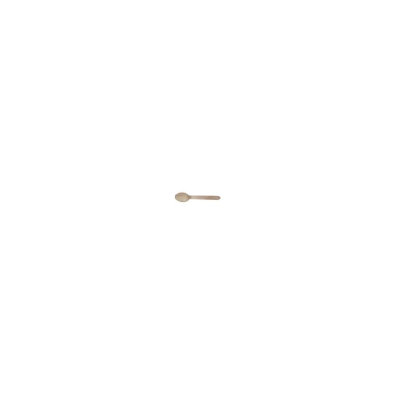 Teaspoon 6.3 IN Wood Natural 50 Count/Pack 20 Packs/Case 1000 Count/Case