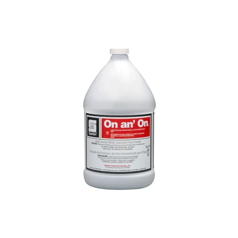 On an' On® Floor Finish 1 GAL RTU Non-Buff Metal Interlock 4/Case