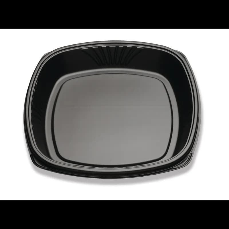 Take-Out Container Base 5X5 IN PS Black Square Shallow 48/Case