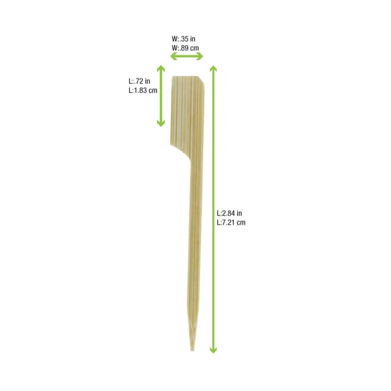 Teppo Gushi Paddle Pick 2.8 IN Bamboo 2000/Case