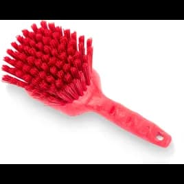 Sparta® Scrub Brush 8 IN PP Polyester Red Color Coded Short Handle Floater 1/Each