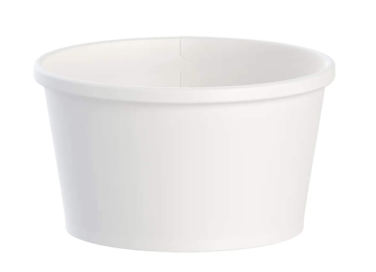 Food Container 8 OZ Paper White 500/Case