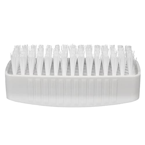 Impact® Hand & Nail Brush Nylon Plastic White Stiff Bristles 12 Count/Case