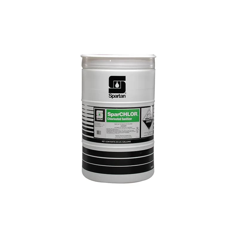 SparCHLOR® Food Service Sanitizer 30 GAL Drum Alkaline Chlorinated 1/Each