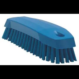Vikan® Hand Brush Scrub Brush 6.5X2X1.8 IN PP Polyester Stainless Steel Blue Medium 1/Each