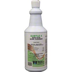 Subtle 4 Fresh Scent Toilet Bowl Cleaner 1 QT Non-Acid 12/Case