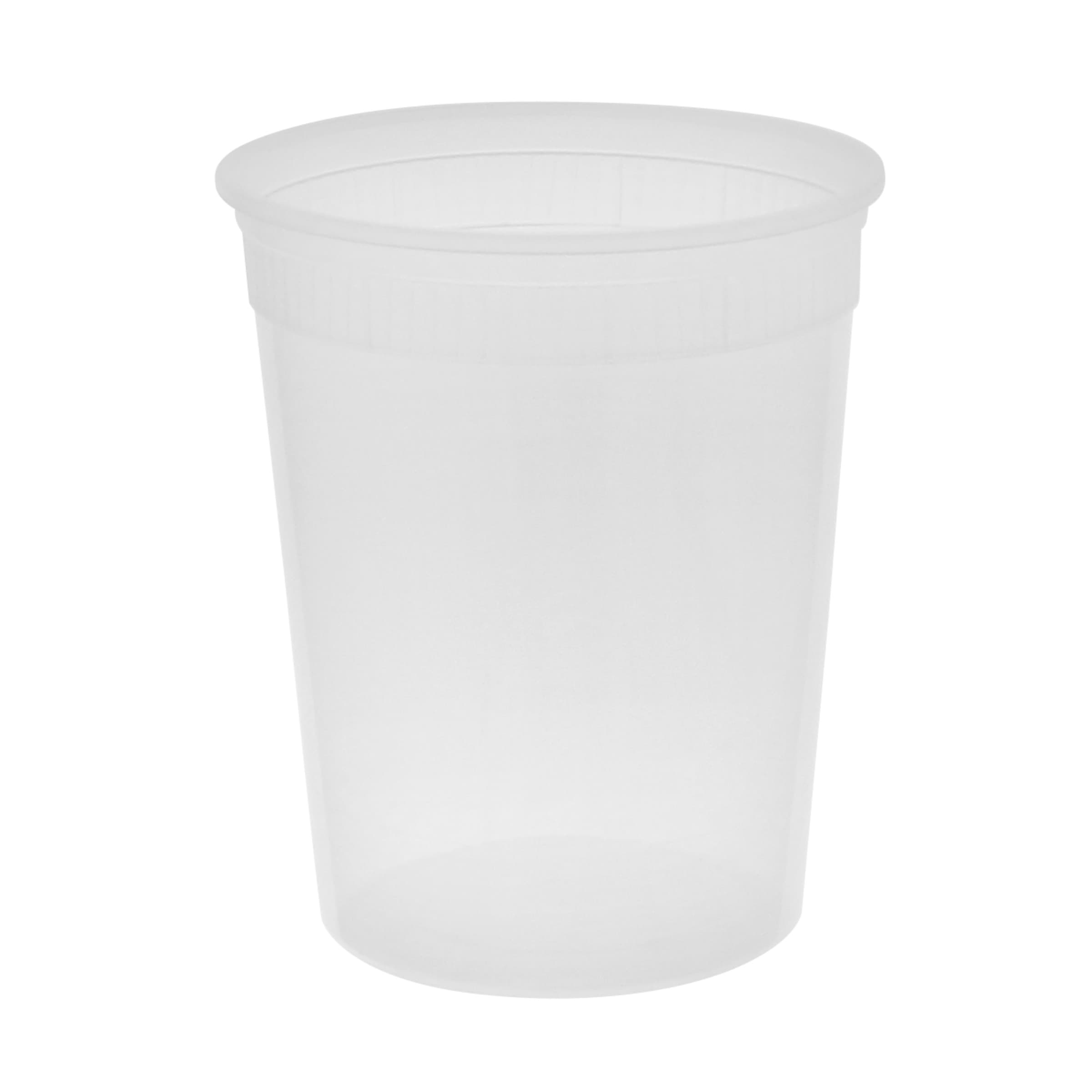 Deli Container Base 32 OZ PP Clear Round Microwave Safe 480/Case