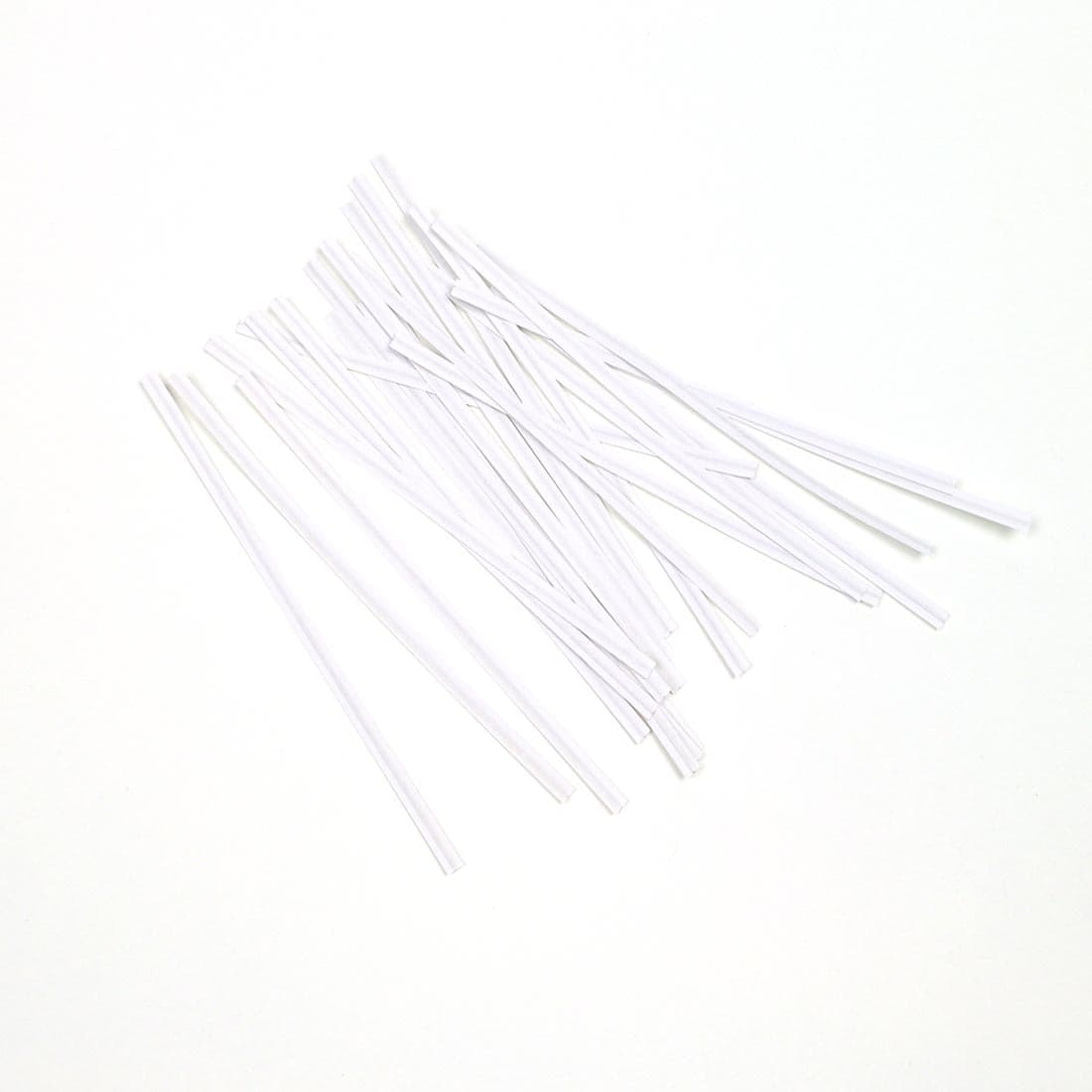 Twist Tie 8 IN Paper Steel White Covered Wire Tie 10000/Case