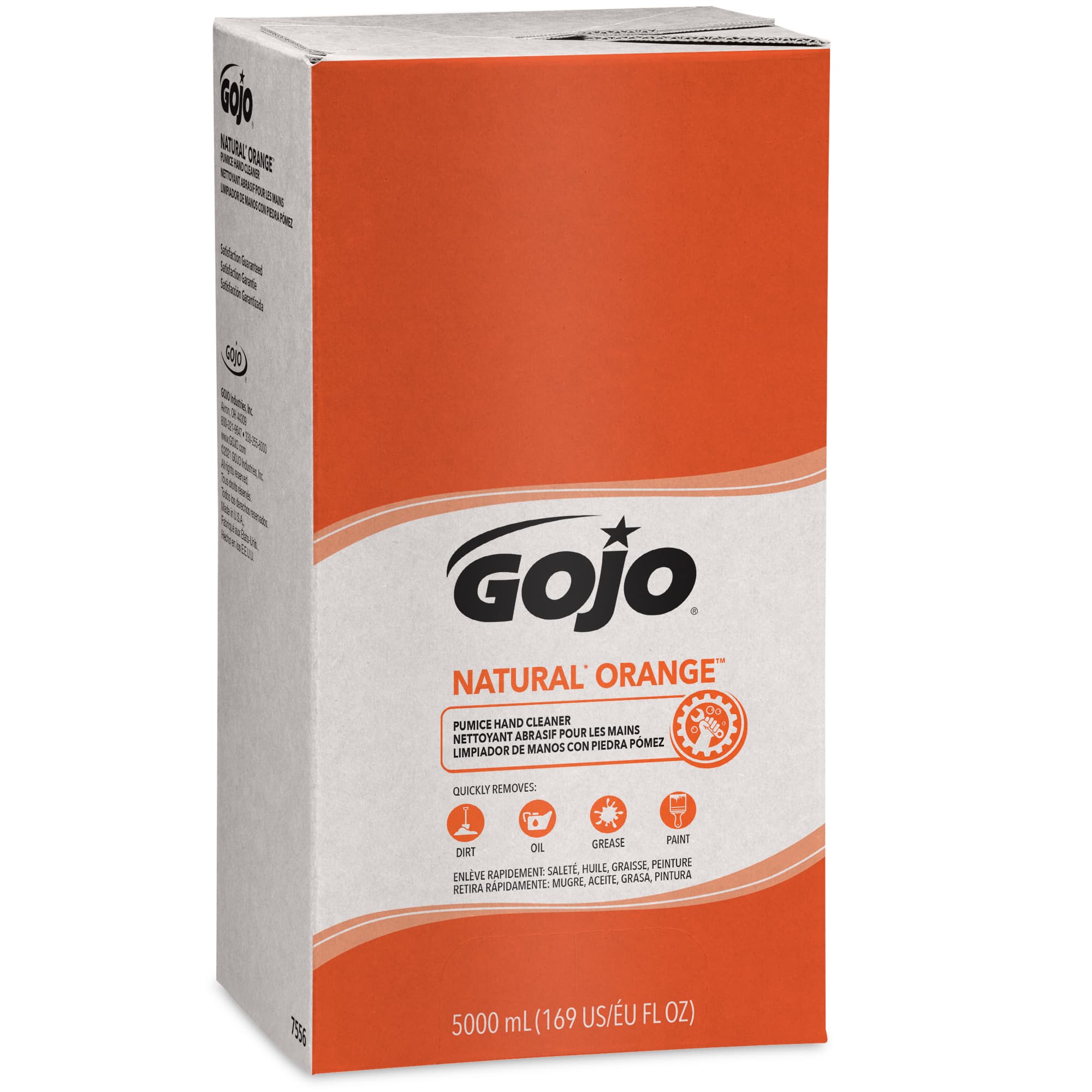 GOJO® Natural Orange Hand Cleaner Liquid 5000 mL 4.75X6.56X12.13 IN White Pumice For PRO TDX 5000 2/Case