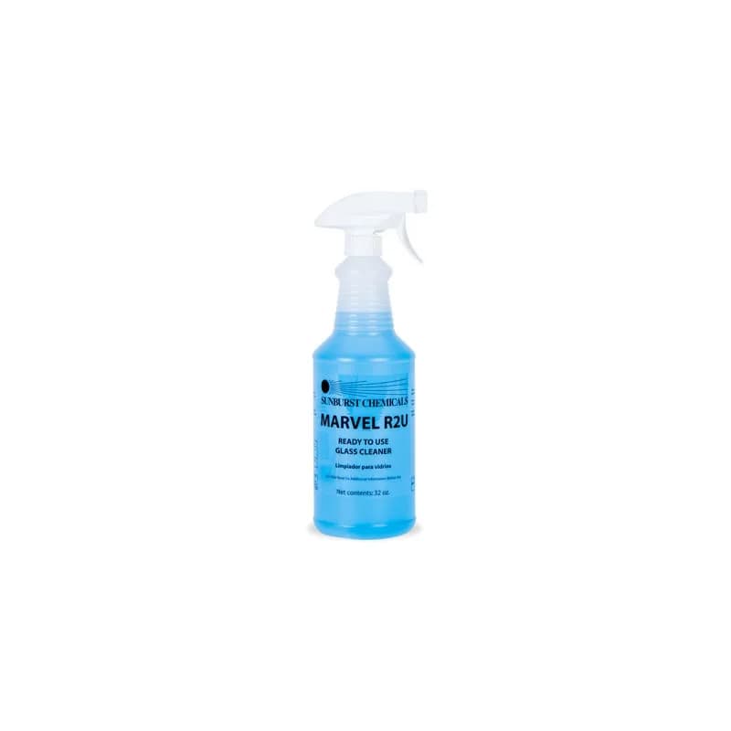 MARVEL R2U Glass Cleaner 32 OZ All Purpose Liquid 4/Case