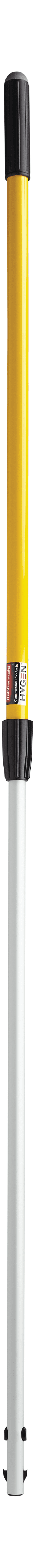 Hygen™ Mop Handle 48-72IN Yellow Aluminum Quick Connect Extension 1/Each