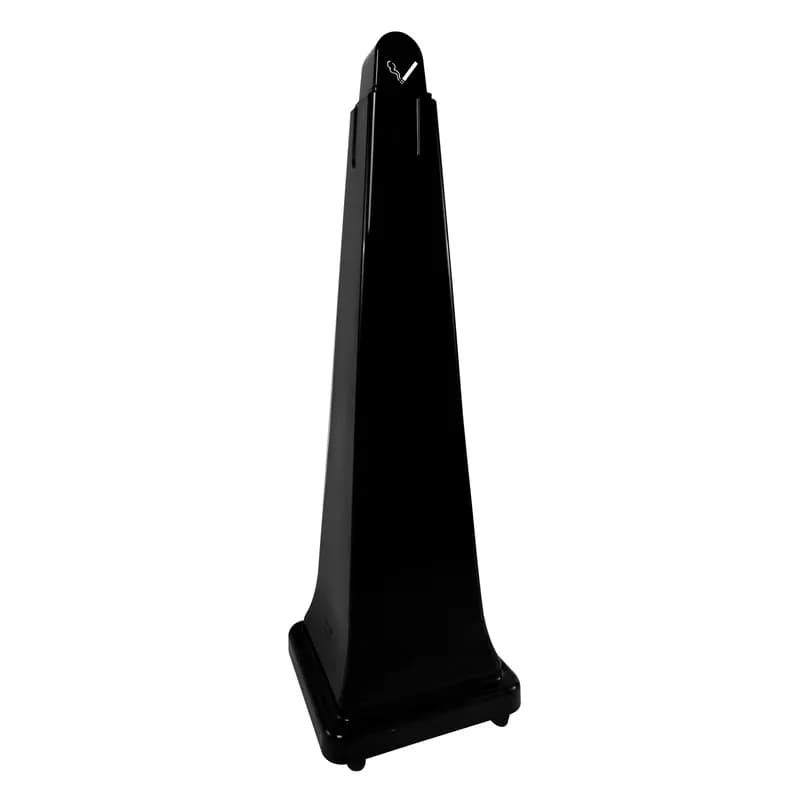 GroundsKeeper® Smoking Receptacle 12.25X12.25X39.4 IN Black Resin Metal 1/Each